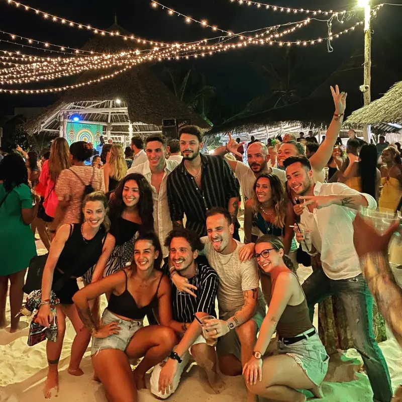 The Saturday beach party at Paparemo