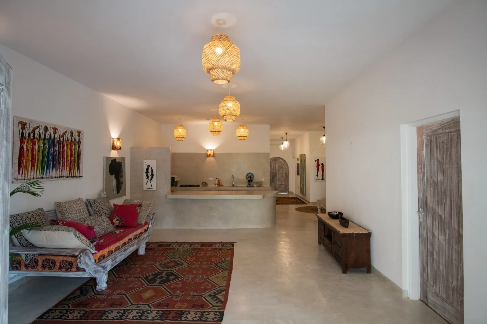 Villa Miren’s living room